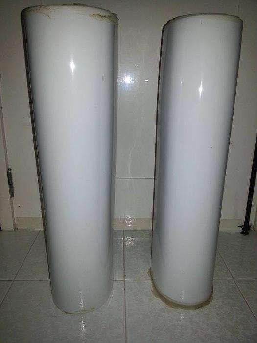 colunas de lavatorio de casa de banho