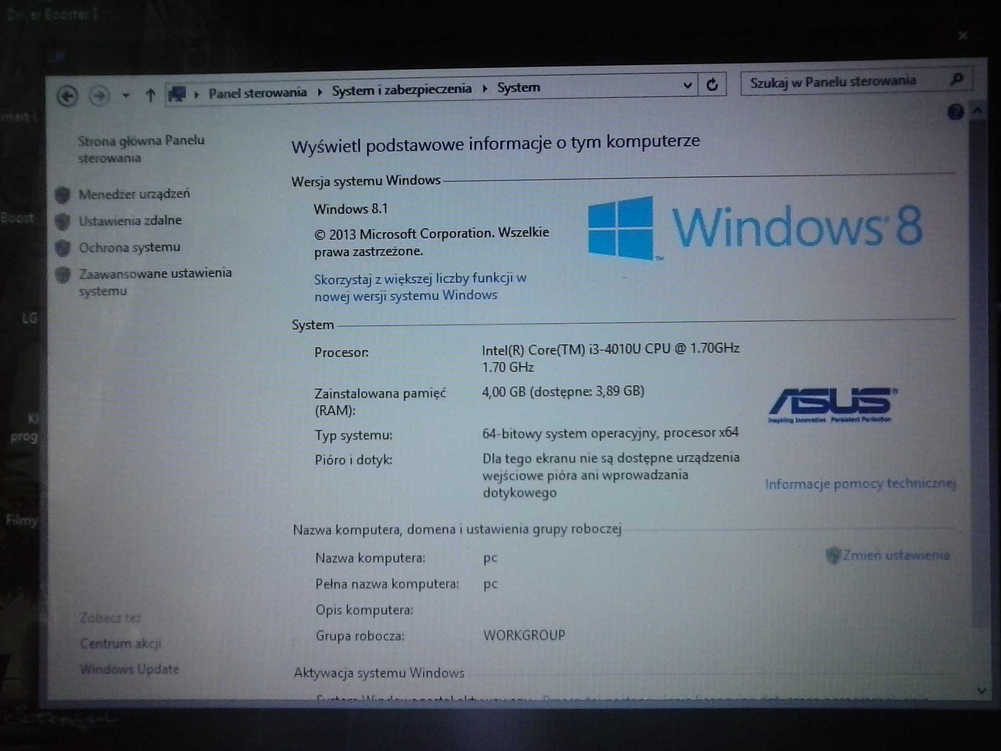 Laptop Asus 128GB SSD Core i3 LCD 14 ' Win8.1 + 17 filmów GRATIS !