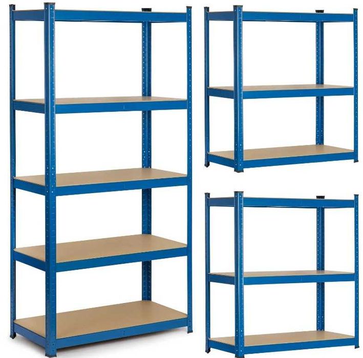 REGAŁ METALOWY MAGAZYNOWY do biura garażu piwnicy 5 półek