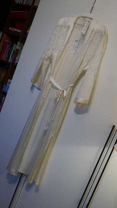 Intimissimi jedwabny śluby szlafrok M/L