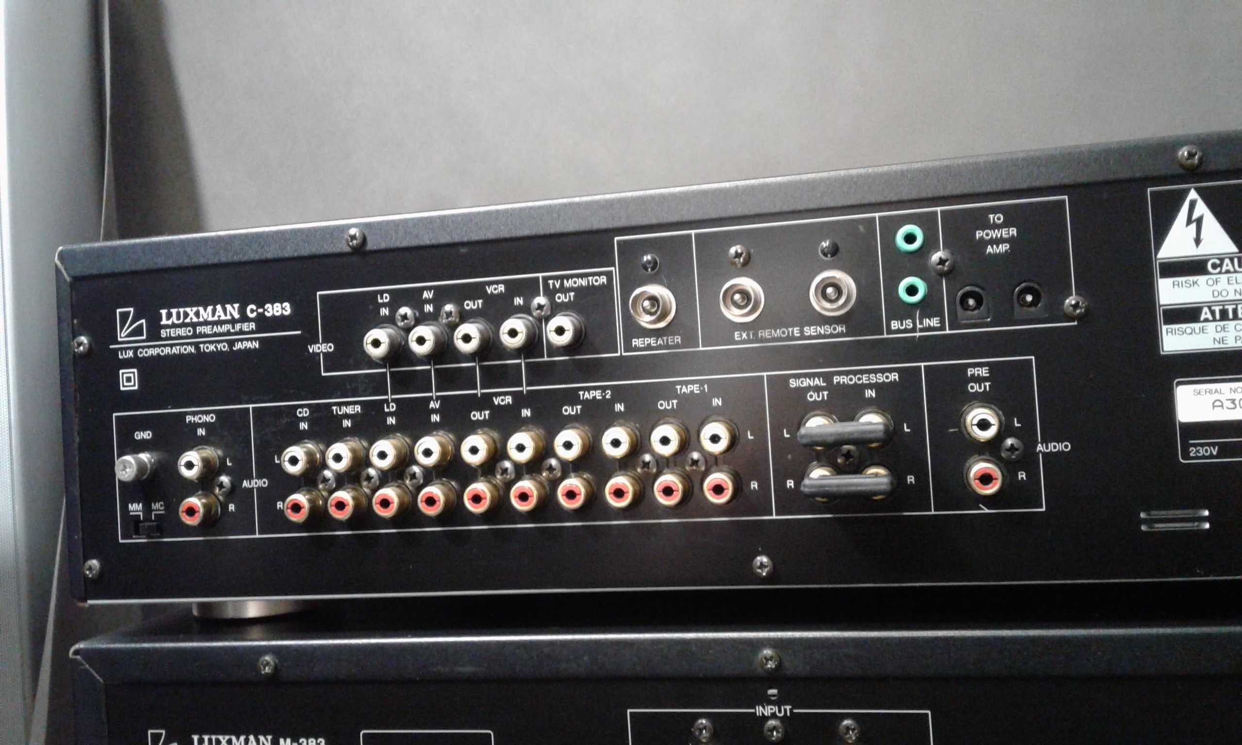 LUXMAN M-383,Luxman C-383, zestaw stereo