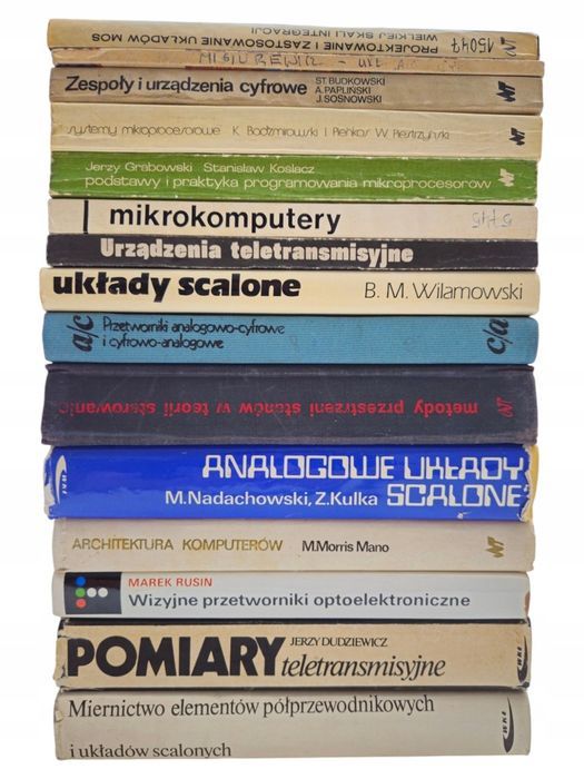 13x książki techniczne układy scalone miernictwo mikrokomputery