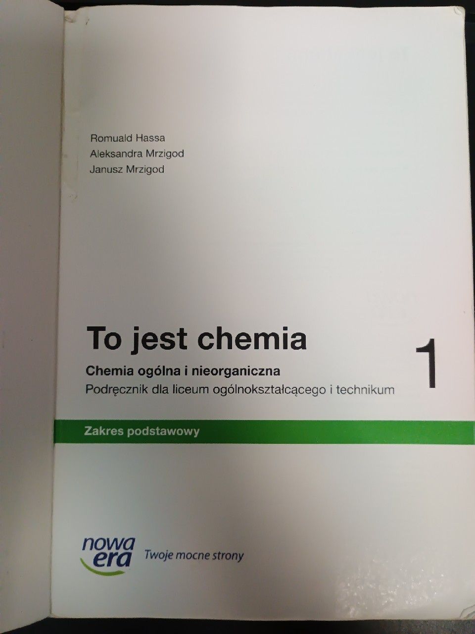 To jest chemia 1 podręcznik