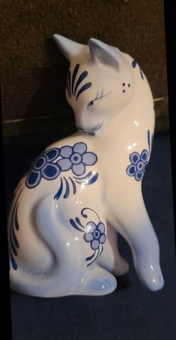 VTG 1986 Franklin Mint Cat Rysunek