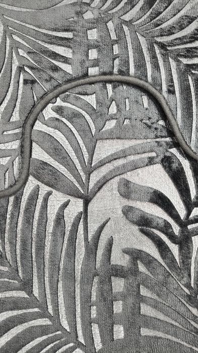 Dywaniki łazienkowe komplet 2częściowy pluszowe śmietanka szary