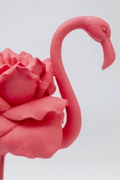 Peça Decorativa Rara -  Flamingo Rosa