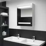 Vidaxl Szafka Łazienkowa Z Lustrem I Led, 50 X 13,5 X 60 Cm