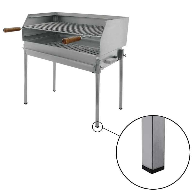 Grelhador barbecue com grelha e pernas Inox