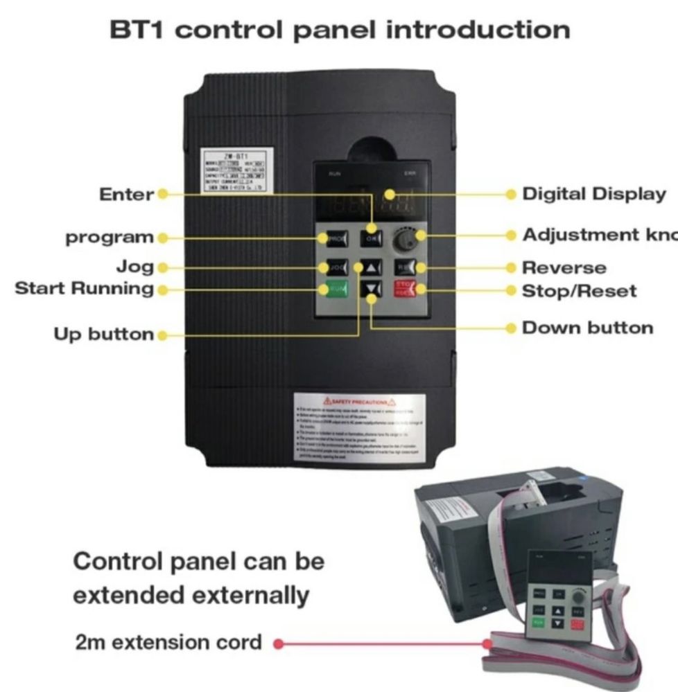 Частотный преобразователь, Частотник, Частотный инвертор VFD BT1, 220B