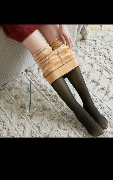 Теплі капронові носки на флісі .Колготи