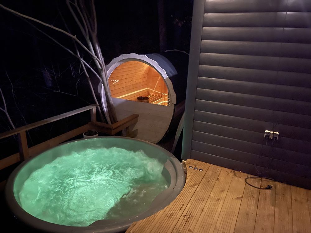 Domek Dom SAUNA BALIA Jacuzzi letniskowy całoroczny Kaszuby Ostrzyce