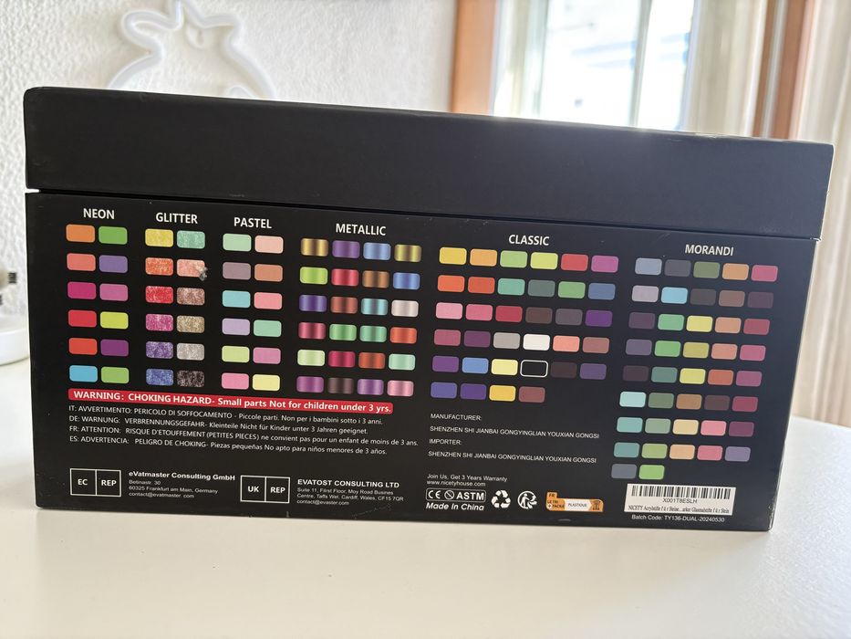 Nicety 136 cores - canetas acrilicas