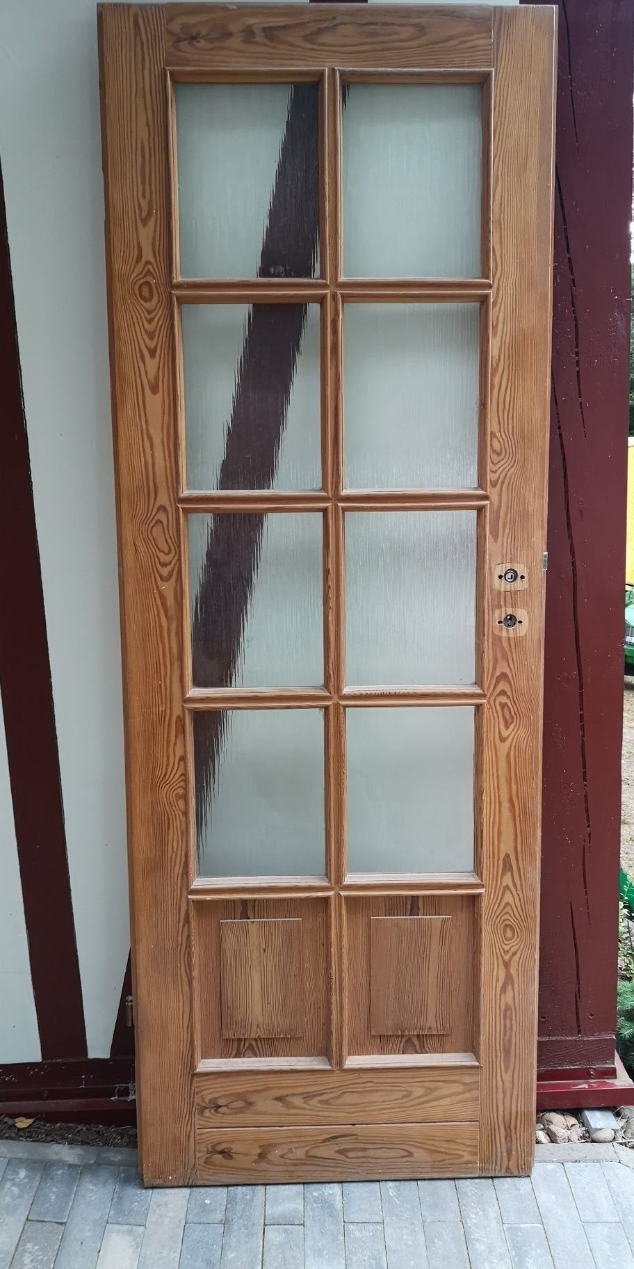 Drzwi drewniane sosnowe wewnętrzne