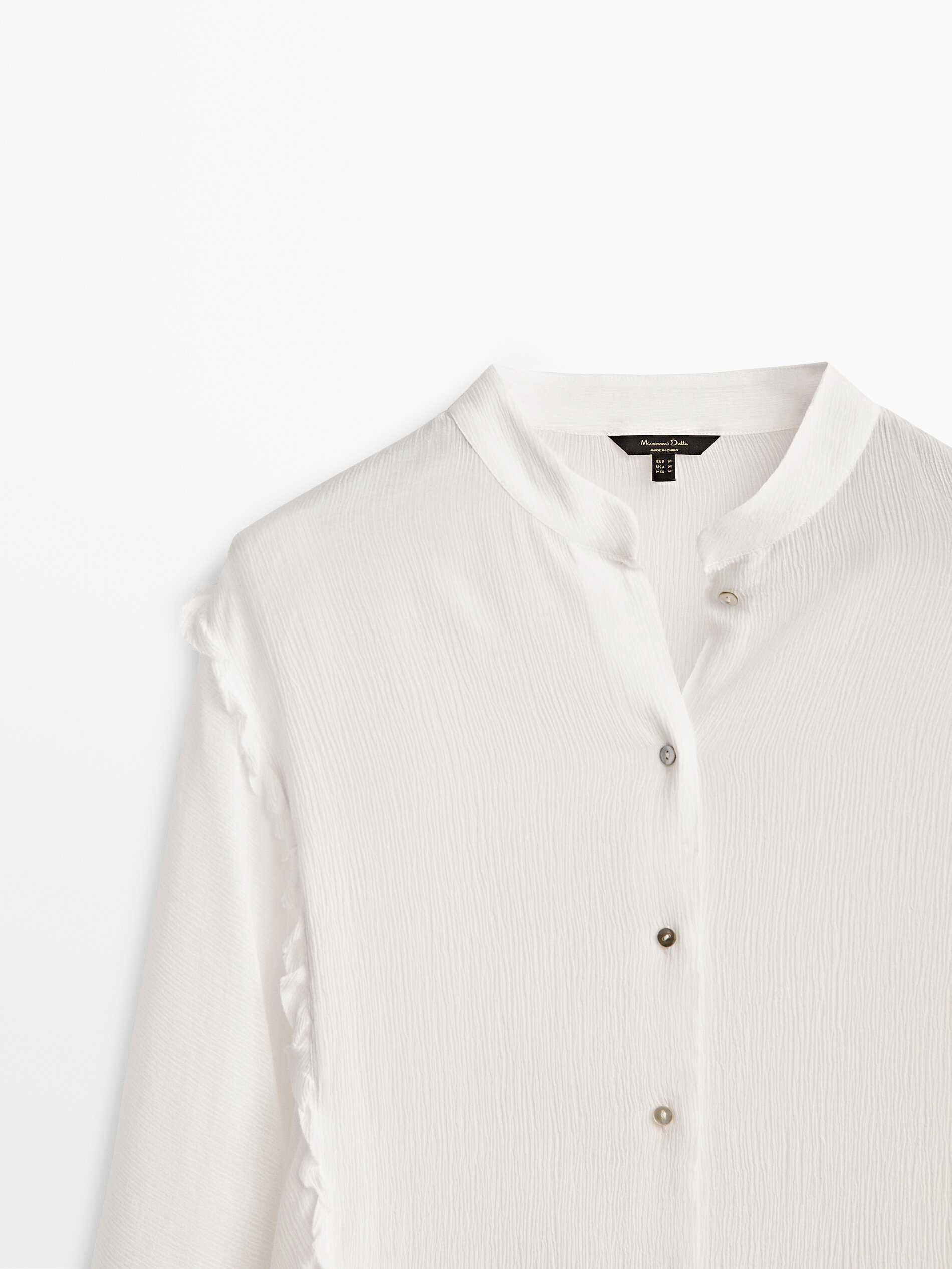 Жіноча сорочка з воланами  Massimo Dutti