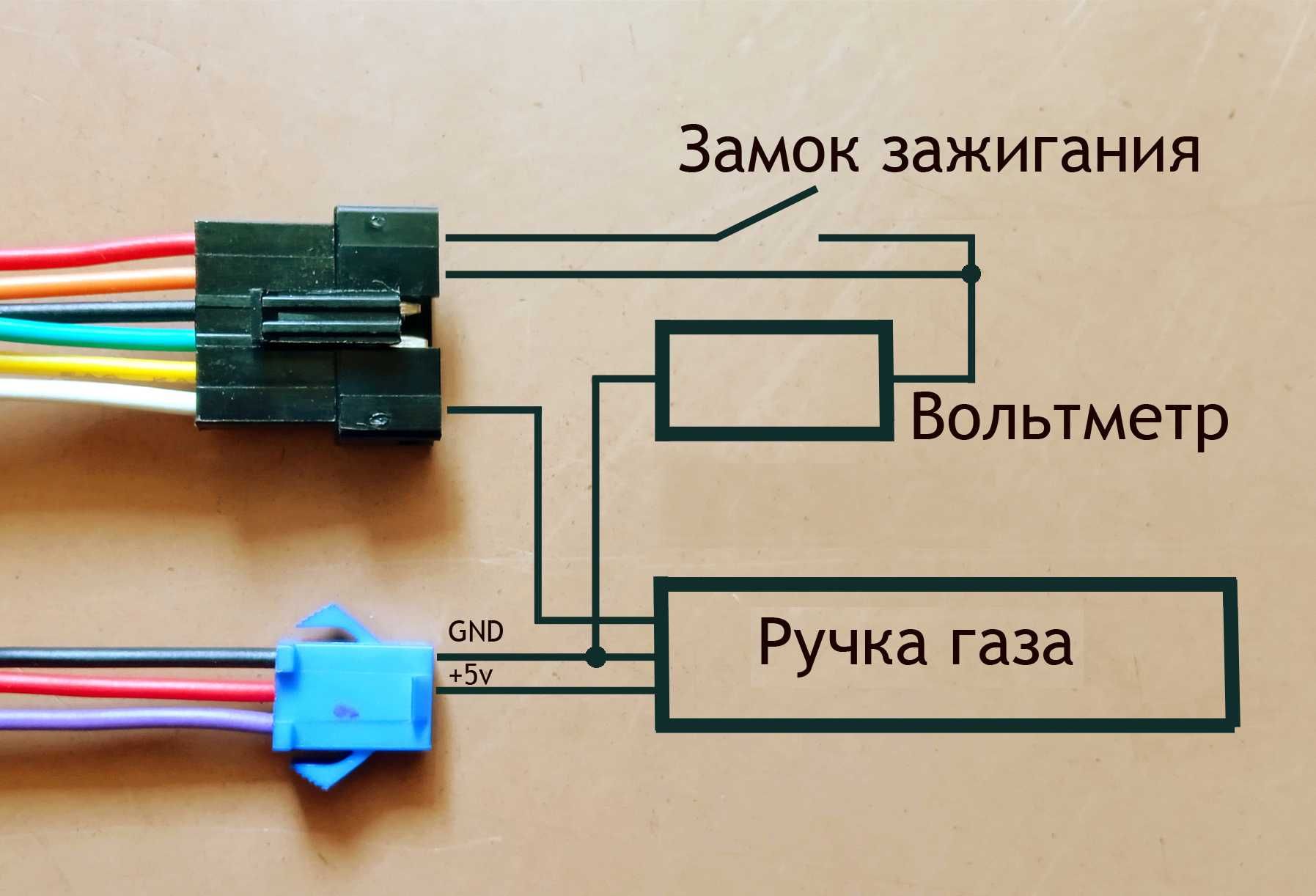 Комплект контроллер 20А/25А и компьютер TF-100 для мотор-колеса 36-52В