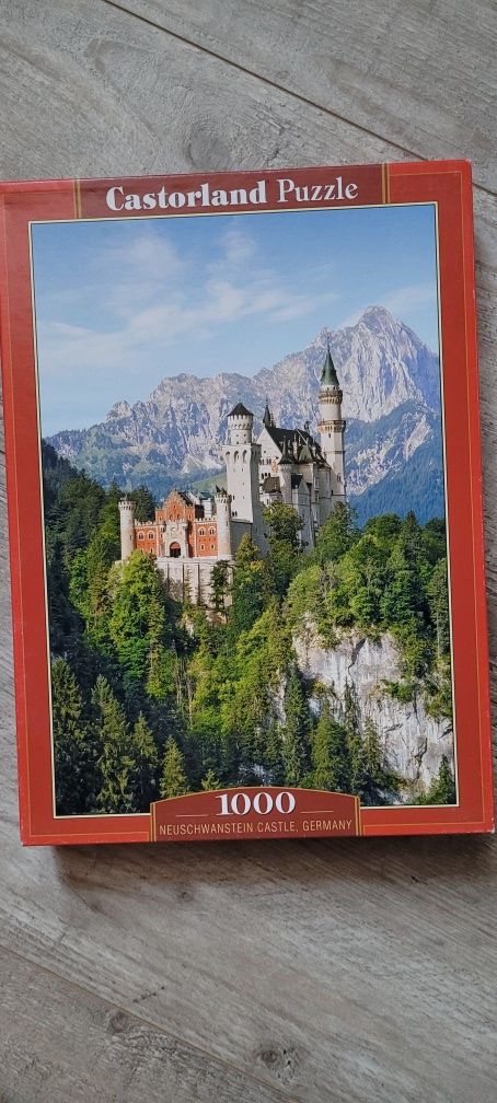 Grube Puzzle 1000 elementów Zamek Neuschwanstein Castorland