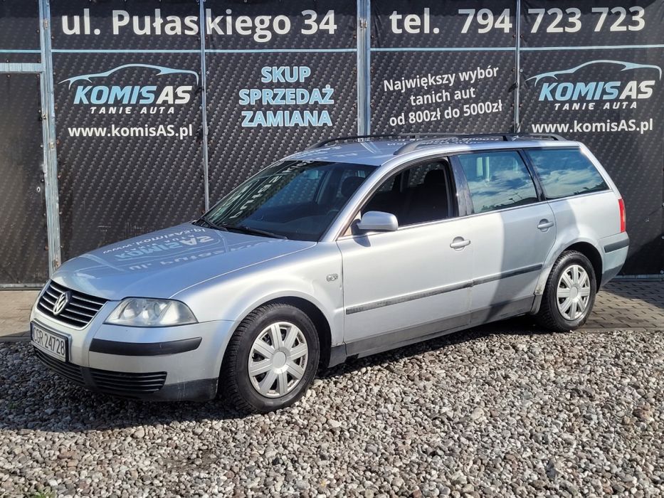 VW Passat 1.9D 130KM 2001r * Klimatyzacja Elektryka szyb Tanie auta *