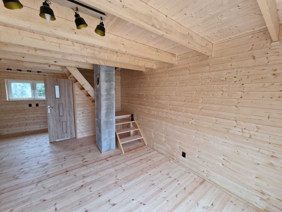 Nowoczesny dom drewniany , dom z drewna , stodoła, super promocja