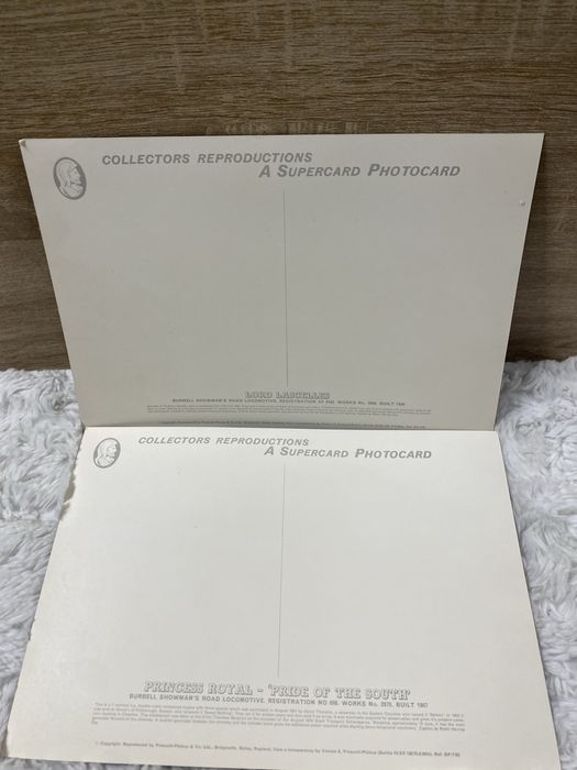 Zestaw 2 dużych pocztówek Vintage