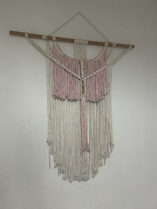 Galeria feita a mao em macrame