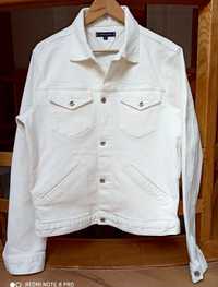 Kurtka jeansowa biała dżins męska oversize TH Tommy Hilfiger M