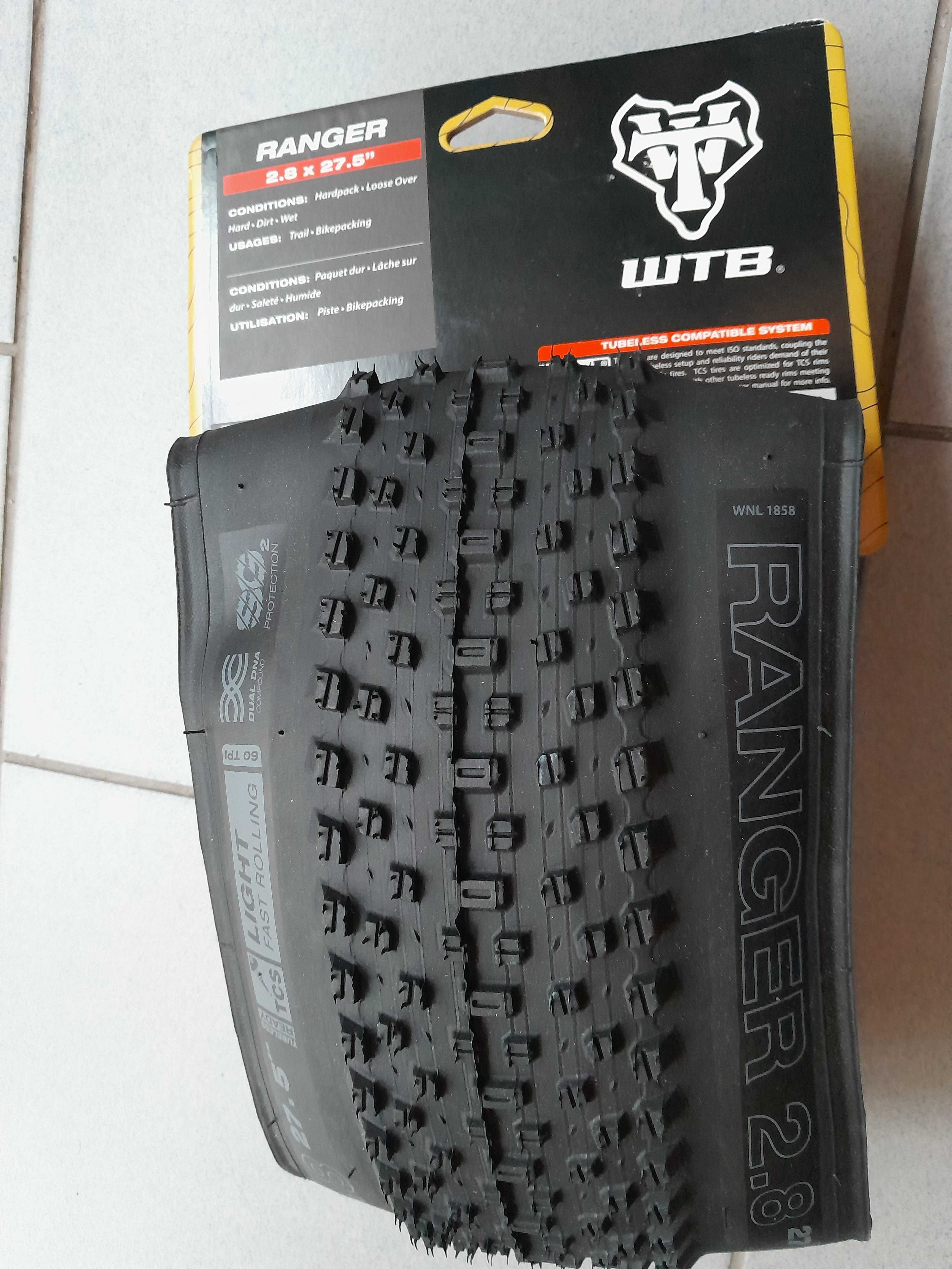 Nowa opona WTB RANGER 27,5 x 2.80 TCS LFR SG2 plus 27,5+ zwijana