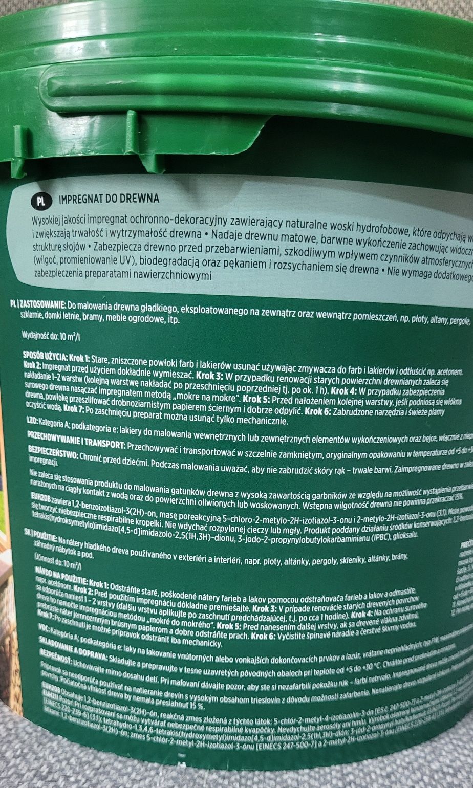Impregnat do drewna 5L Kolor TEAK