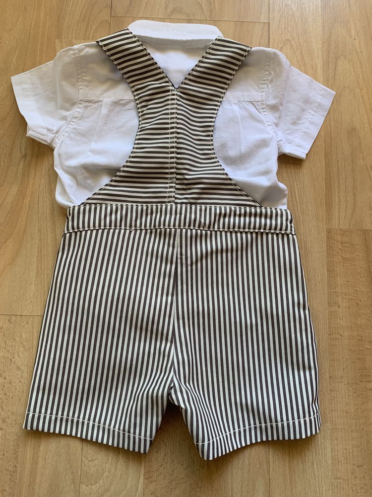 Conjunto cerimónia calção + camisa bw 9/12 meses