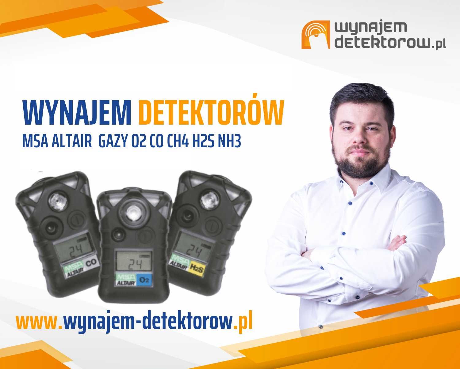 Wynajem Detektorów gazu MSA Altair NH3, CO, O2, H2S ORLEN