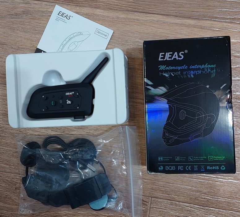 (НОВЫЙ) Bluetooth Мотогарнитура EJEAS V6 Pro+ Plus для шлема