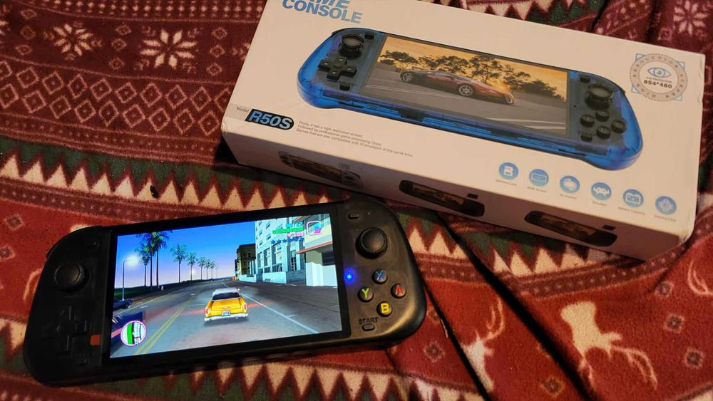Konsola przenosna R50S 5,1 cala PSP PS1 NOWA 64gb