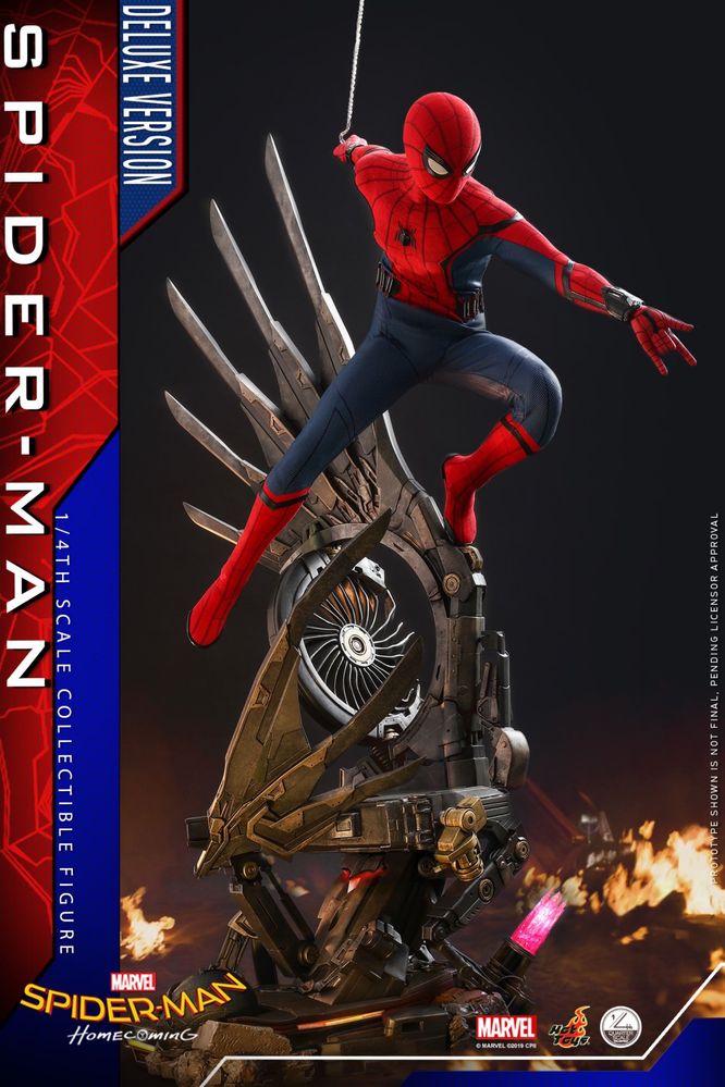 Фигурка 1/4 hot toys qs 15 SPIDER-MAN HOMECOMING (DELUXE)