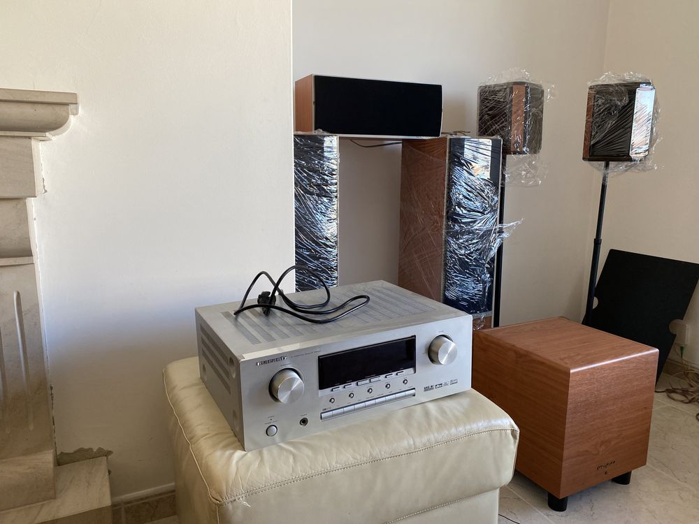 Colunas Warfedale + Amplificador Marantz