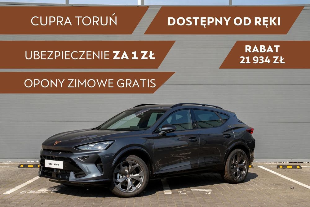 Cupra Formentor Nowa CUPRA Formentor 1.5eTSI 150km DSG