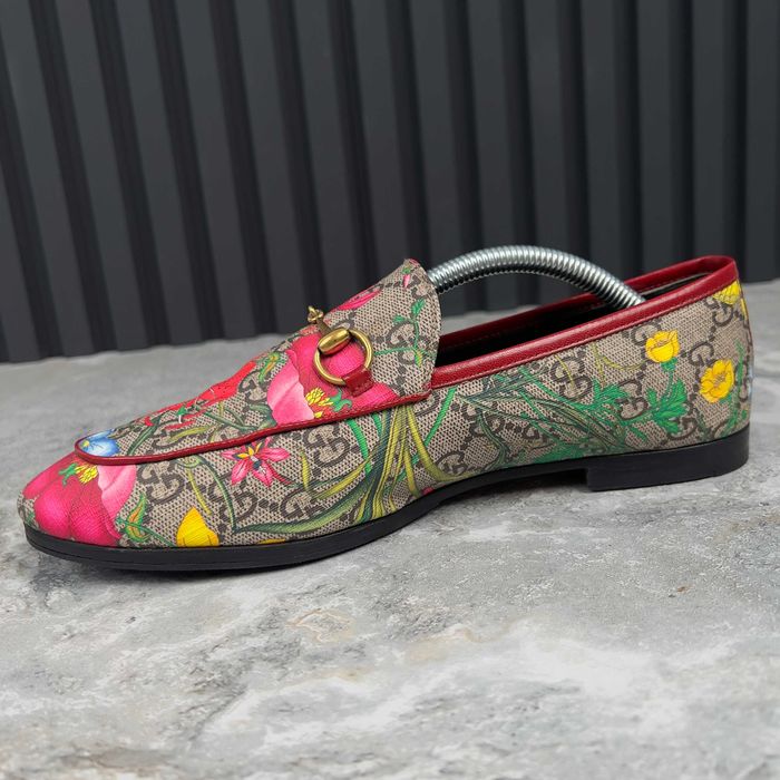 Gucci jordaan floral loafer supreme жіночі лофери туфлі оригінал 38 EU