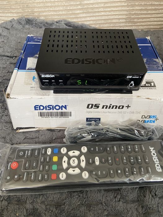 Edision OS nino plus Odbiornik DVB-S2 + DVB-T2/C H.265 z WLAN