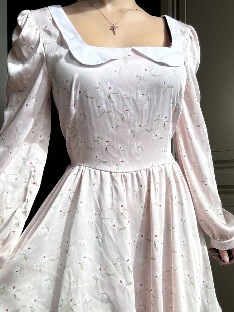 Нежнейшее платье из искусственного  шелка в стиле Miss diamond, Al bon