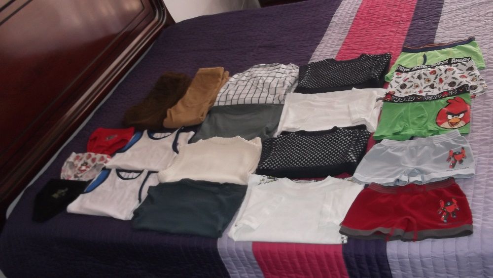 lote de roupa as cuecas de menino