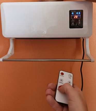 обігрівач настінний з пультом + кондиціонер тепловентилятор дуйка 2в1