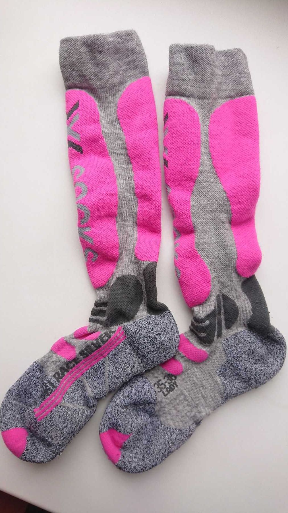 Носки X-socks Ski race silver от X-BIONIC с мериносом / merino wool