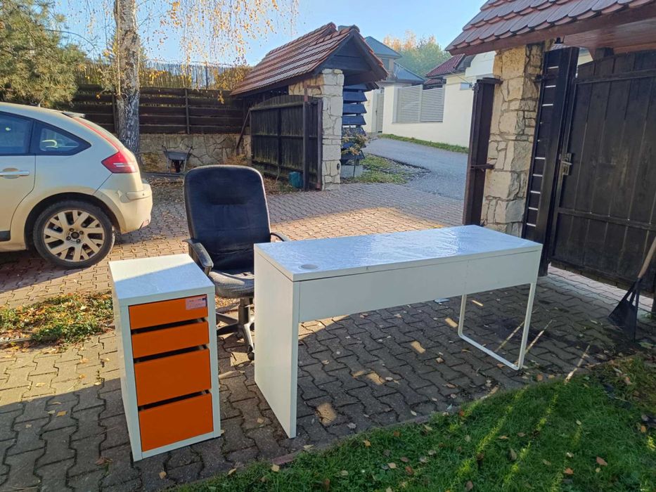 Mebelki używane biurko szafka fotel za darmo