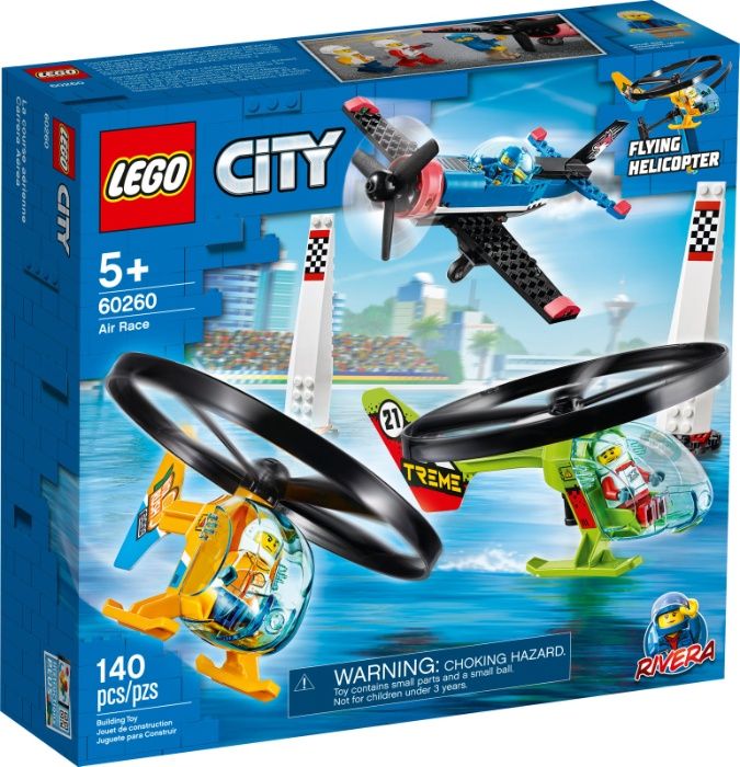 LEGO City 60260 Powietrzny wyścig * NOWY * Latający helikopter RIVERA
