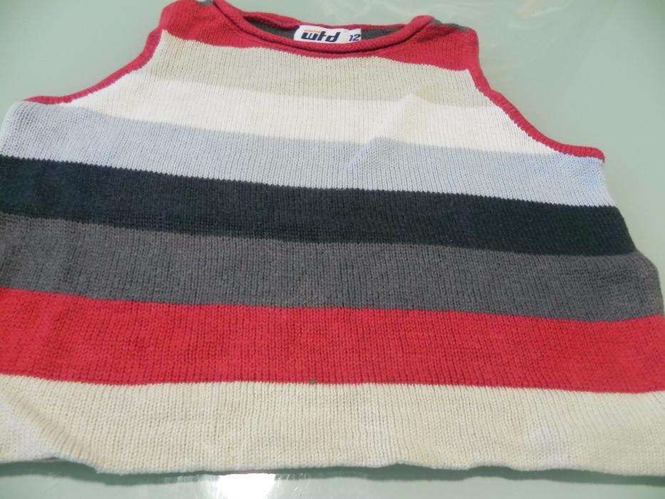 camisola malha às riscas