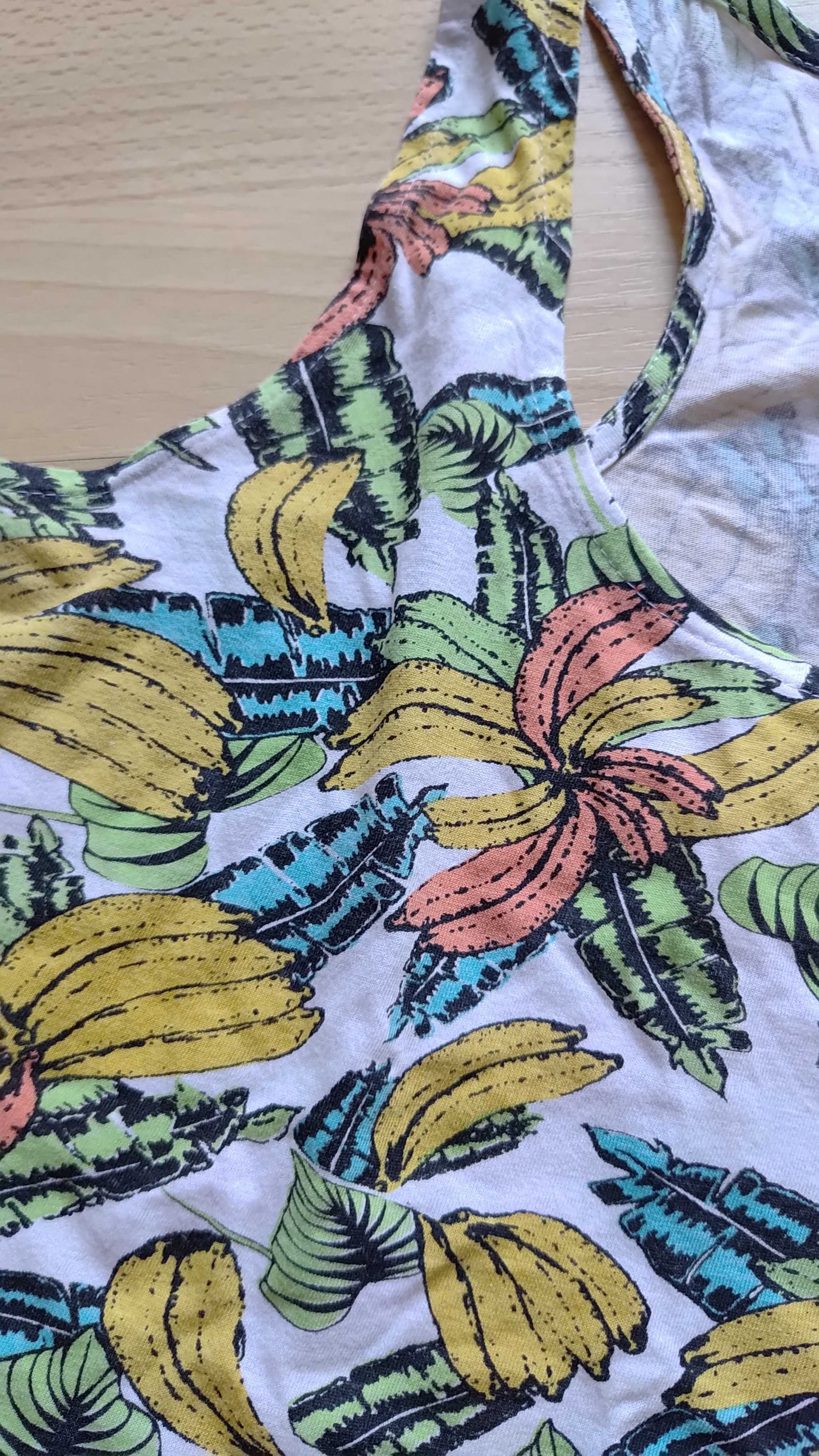 Bananowa bluzka bokserka