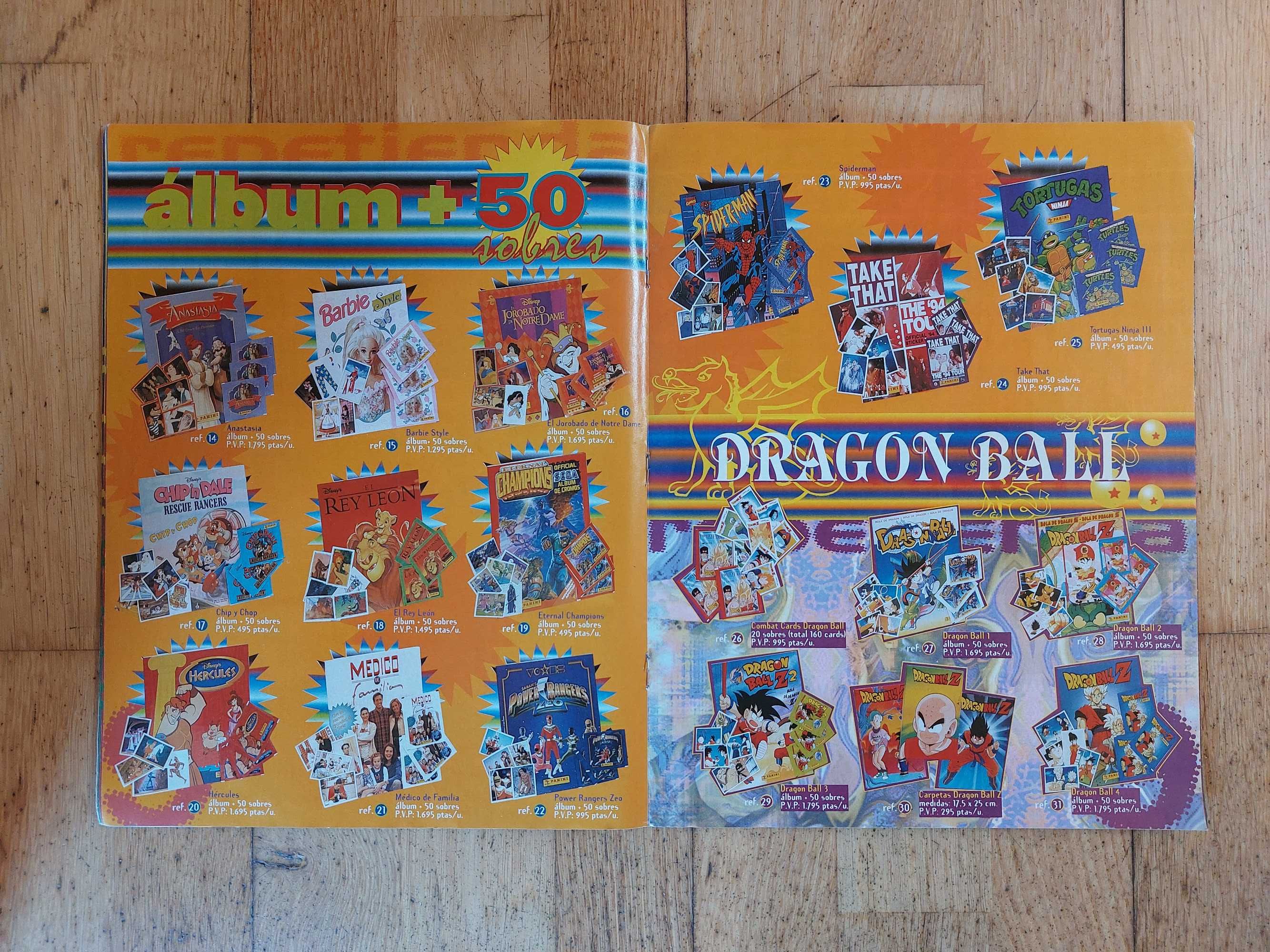 Caderneta de cromos - Equipos de europa 1999 - Completa