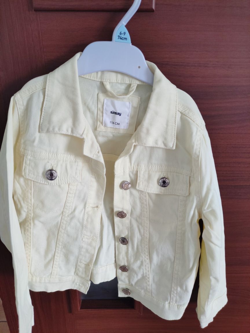 Kurtka katana jeansowa Sinsay 116 jak nowa