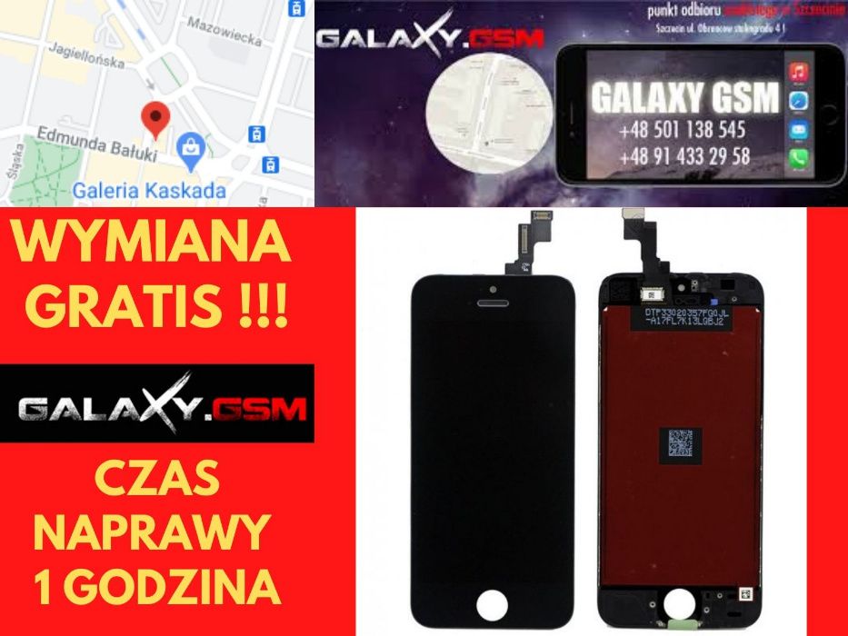 Apple iPhone SE Wyświetlacz Nowy Oryginalny Wymiana Gratis Szczecin