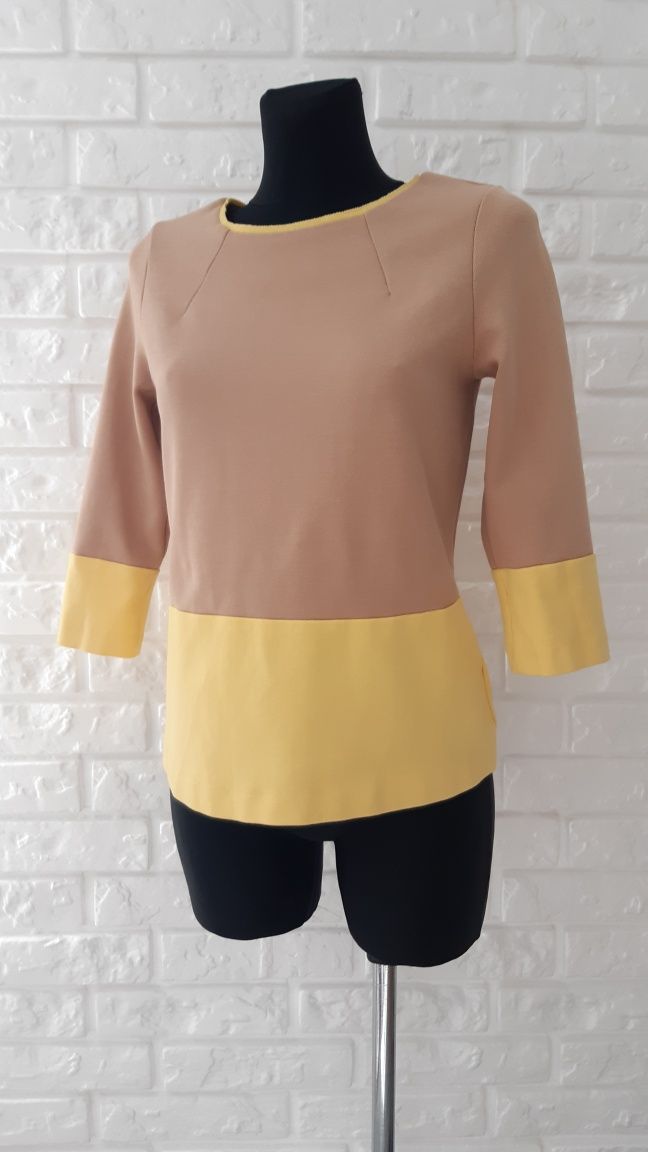 Massimo Dutti elegancka bluzka sweter rekawy 3/4