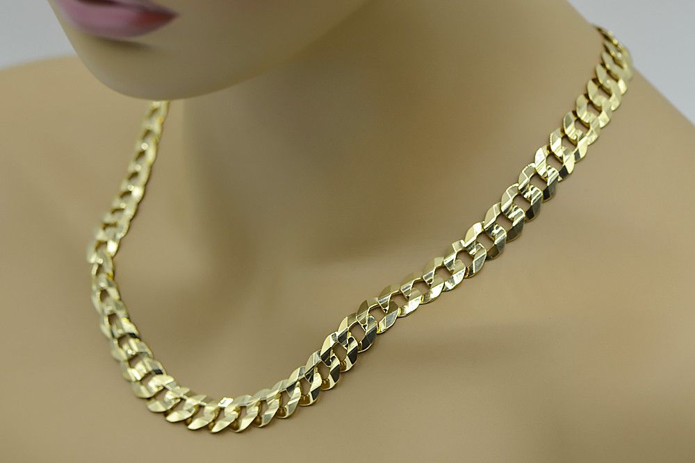 Złoty łańcuszek 14k włoski Pancerka Excellent diament cc099y 12mm Wr
