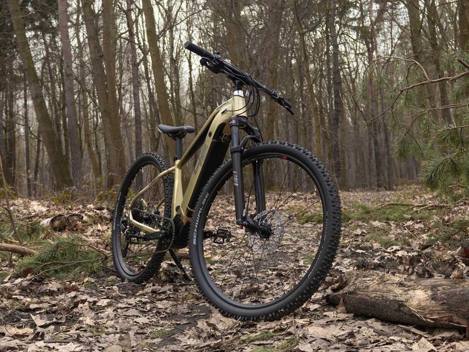 Piękny Rower elektryczny górski mtb męski damski 4ever bafang deore